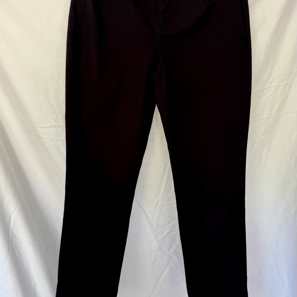 NYDJ Margot Girlfriend Cool Embrace Black Lift X tuck technology Jeans Size 8